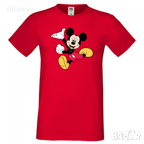 Мъжка тениска Mickey Mouse 5 Подарък,Изненада,Рожден ден, снимка 8 - Тениски - 36576314