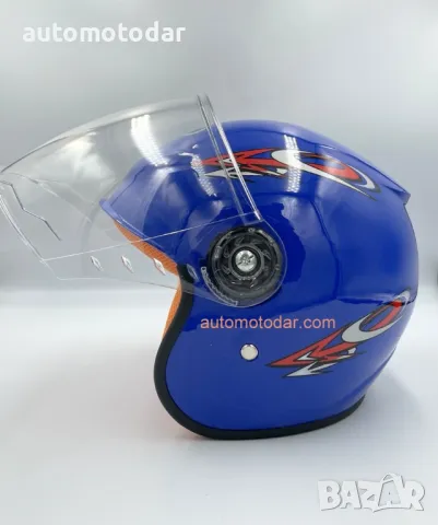 Отворена детска мото каска скутер, снимка 3 - Аксесоари и консумативи - 50006539