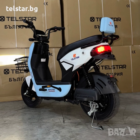 Eлектрически скутер TELSTAR EMAL IDEAL 1500W с двойна седалка и възможност за педали Нов модел 2025,, снимка 6 - Мотоциклети и мототехника - 52426393