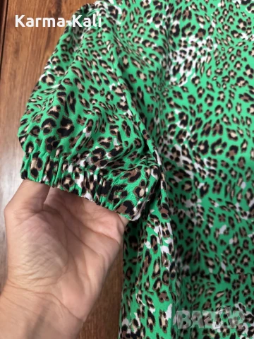 нова рокля с зелен принт, снимка 6 - Рокли - 51297406