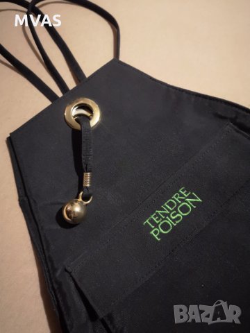  Нова дамска раничка Dior Tendre Poison черно зелено, снимка 3 - Раници - 31459424