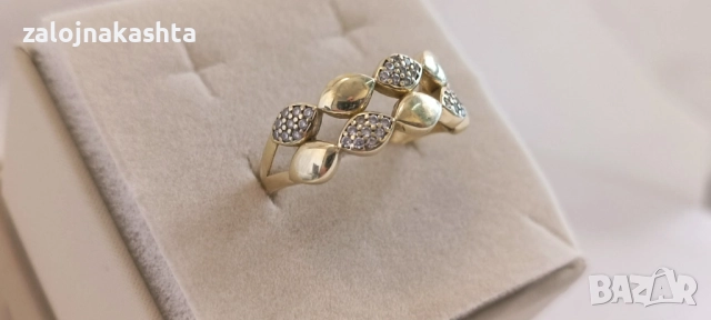 Златен пръстен -2,89гр/14кр, снимка 3 - Пръстени - 52902303