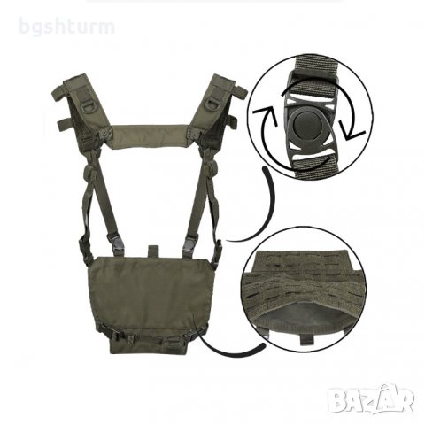  Колан  ''MIL-TEC Lightweight Chest Rig – Olive Drab'', снимка 2 - Колани - 29402886