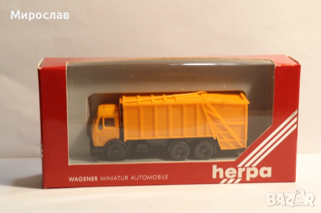 HERPA H0 1/87 MERCEDES БОКЛУКЧИЙСИ KАМИОН МОДЕЛ КОЛИЧКА