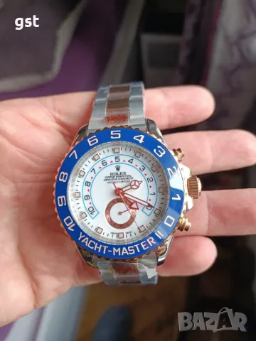 Топ Role 44mm.Yacht Master II GMT bi colour Ceramic дубликат Clone Часовник , снимка 16 - Мъжки - 50011801