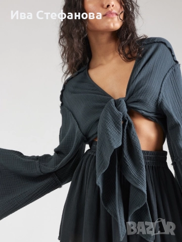 Нов ежедневен елегантен сет костюм комплект от две части риза топ панталони 100% памук памучни , снимка 2 - Костюми - 50042365