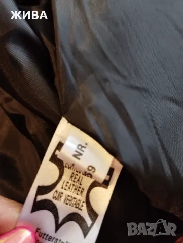 ЕСТЕСТВЕНАКОЖА черно дамско късо сако с бродерия, снимка 7 - Сака - 47537731