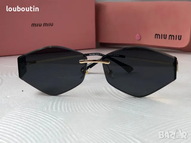 Miu 2025 дамски слънчеви очила осмоъгълник ромб 3 цвята, снимка 5 - Слънчеви и диоптрични очила - 49701623