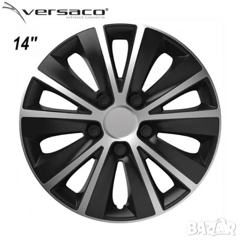 Тасове за джанти 14'' Versaco Rapid сребрист/черен, снимка 2 - Аксесоари и консумативи - 55861815