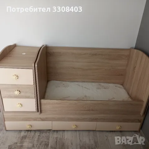 Детска кошара + матрак, снимка 2 - Кошарки - 49512983