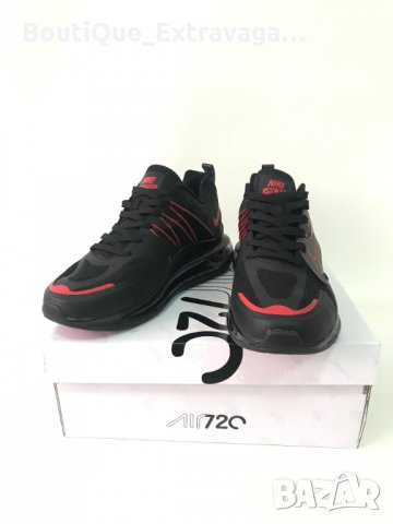 Мъжки маратонки Nike Air Max 720 Flywire Black/Red !!!, снимка 7 - Маратонки - 34183130