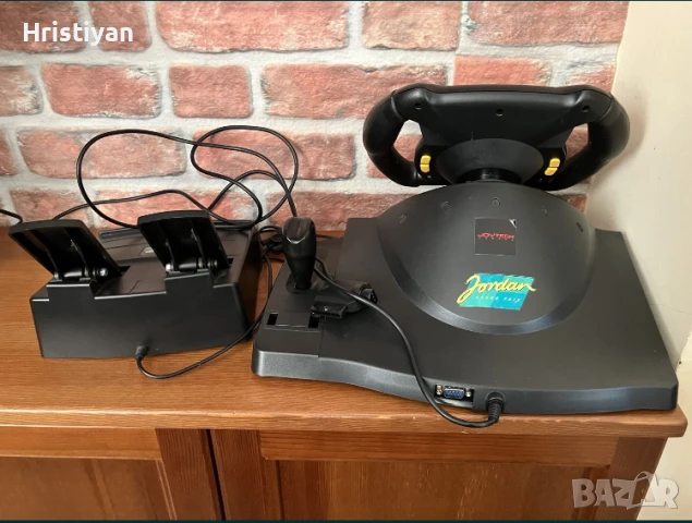 PS1, PS2 & N64 волан и педали 2в1 Joytec, снимка 2 - PlayStation конзоли - 51200987