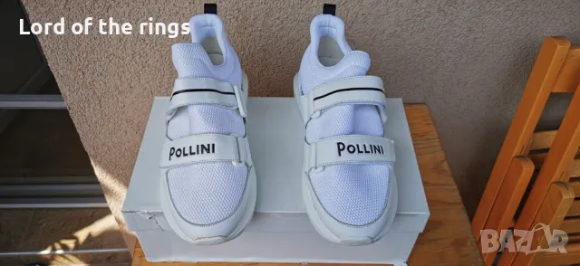 Маркови мъжки сникърси / маратонки POLLINI Mesh & Leather - 43 номер, снимка 4 - Маратонки - 49958517
