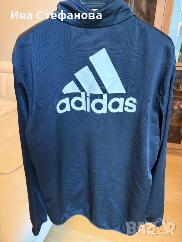 Ново спортно 100 % оригинално марково горнище яке с цип Adidas унисекс модел , снимка 2 - Спортни екипи - 48816758