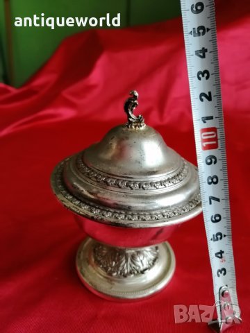 Стара ПОСРЕБРЕНА Захарница , снимка 5 - Антикварни и старинни предмети - 35230169