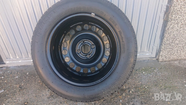 Оригинална резервна джанта 15"с гума 195/60 /15 за Opel Astra G. 6JX15H2, 4x100,ET49, Ц. О. 56,6мм., снимка 8 - Гуми и джанти - 54313896