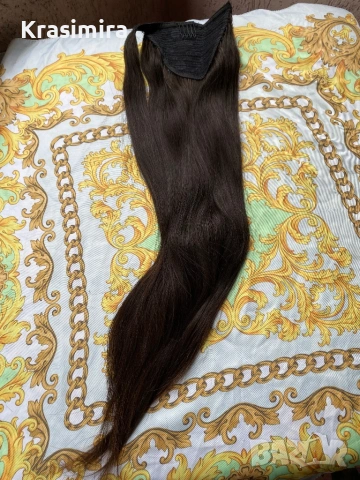 Естествени коси и опашки , снимка 4 - Аксесоари за коса - 54296178