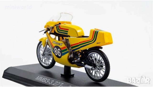 ММВЗ 3.227 спорт мотор - мащаб 1:24 на Наши мотоцикли моделът е нов в блистер, снимка 2 - Колекции - 52575329