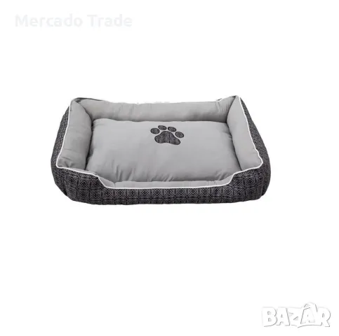 Легло за домашни любимци Mercado Trade, Правоъгълно, Сиво каре