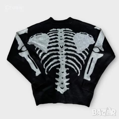 Shein Skeleton Y2K Graphic Sweater, снимка 2 - Блузи с дълъг ръкав и пуловери - 50060627