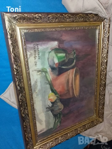 картини натюрморт стари!!!, снимка 2 - Антикварни и старинни предмети - 53581613