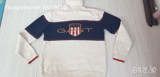 Gant  Wool Knit Turtleneck Mens Size 2XL НОВО! ОРИГИНАЛ! Мъжко Вълнено Поло - Пуловер!, снимка 4 - Пуловери - 52399828