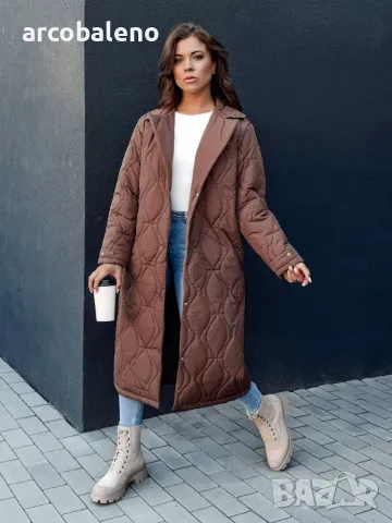 Дамско дълго ватирано палто TRENDIFY, 4цвята , снимка 7 - Якета - 48556422