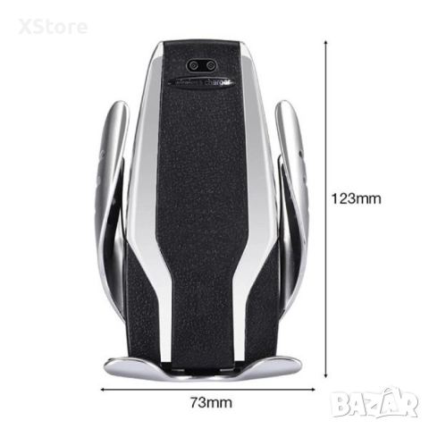 Поставка за телефон с вградено безжично зарядно за кола Smart sensor s6, снимка 8 - Аксесоари и консумативи - 52483156