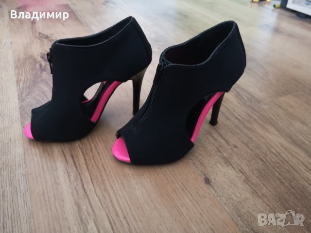 Дамски летни обувки с ток, снимка 3 - Дамски боти - 38829527