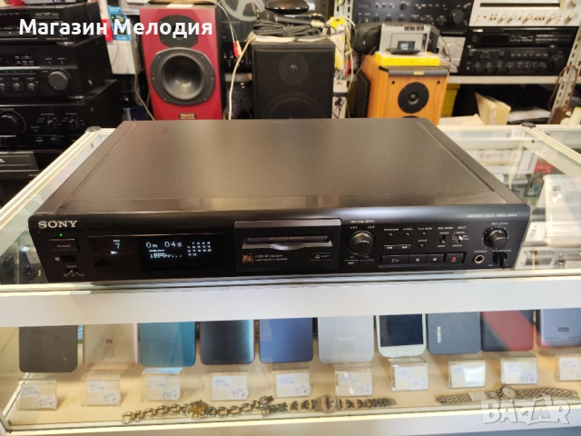 Мини диск / Minidisc deck SONY MDS-JE510 В отлично техническо и визуално състояние., снимка 3 - Декове - 51759137