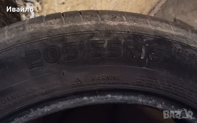 Продавам 4 броя Летни Гуми 205.55.16 на 1 сезон дот 2019 Мишелин , снимка 3 - Гуми и джанти - 52863011