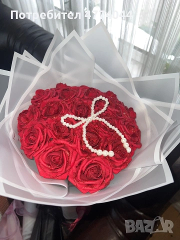 🌹 Предлагам ръчно изработени букети от сатенени рози ✨ Много красиви и елегантни – идеални за подар