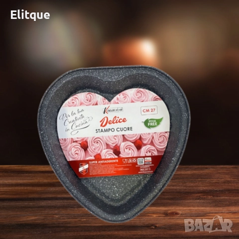 Форма за торта 27,5 x 26,8 x 4,5 см, мраморно покритие, снимка 2 - Други - 52787044