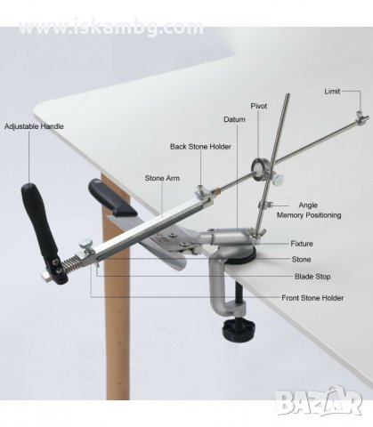 ТОЧИЛО ЗА НОЖ С ФИКСИРАН ЪГЪЛ, ЗАТОЧВАНЕ С ПЛОЧКИ, БРУСОВЕ - код ФИКСИРАН ЪГЪЛ, снимка 13 - Аксесоари за кухня - 33936222