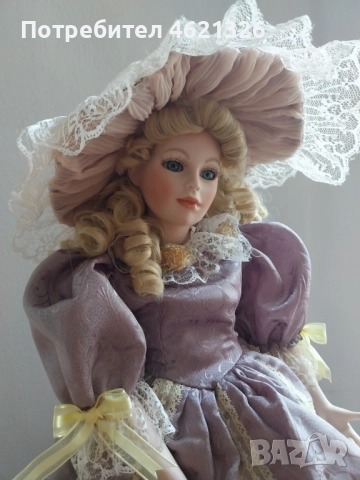Винтидж колекционерска порцеланова кукла Андреа Alberon Collection нова висока
