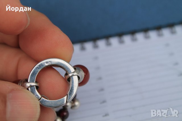 Дизайнерски накит/гердан-сребро,гранат,карнеол, снимка 10 - Колекции - 40486029