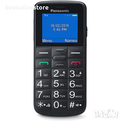 Мобилен Телефон Gsm Panasonic Kx-tu110 Black 1.77 ", Задна Камера 0.8 Mpx