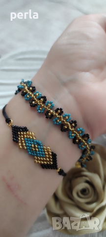 Ръчно изработени гривни от стъклени мъниста миюки , снимка 3 - Гривни - 44657363