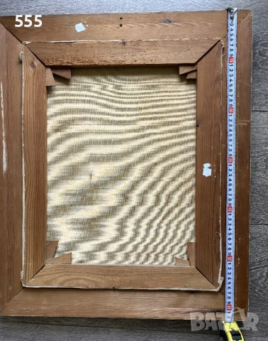 Голяма стара картина масло на платно, снимка 11 - Картини - 53218703