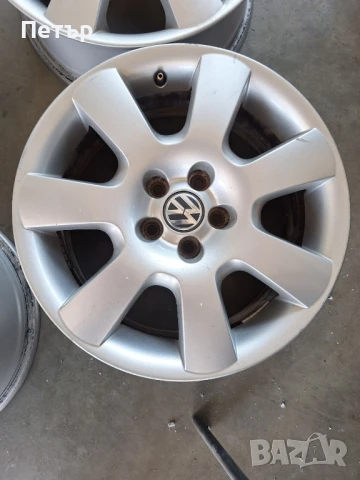ОРИГИНАЛНИ АЛУМИНИЕВИ ДЖАНТИ ЗА ФОЛВАГЕН /ШКОДА/ 5Х100Х57-16 цола, снимка 5 - Гуми и джанти - 50937242