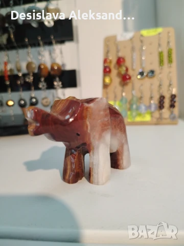 Слонче от мраморен оникс, много изгодно 