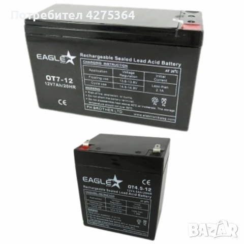 Акумулаторни батерии EAGLESTAR 12V – Надеждна енергия за UPS, алармени системи, соларни инсталации и, снимка 7 - Аксесоари и консумативи - 50794169