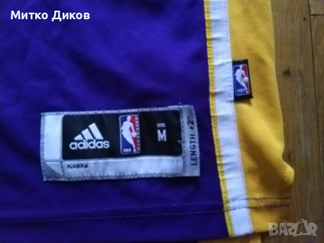 Kobe Bryant #24 Los Angeles Lakers NBA маркова баскетболна тениска  оригин.Adidas размер M lenght +2, снимка 2 - Баскетбол - 44797385