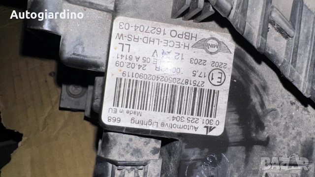 Оригинални Фарове зa Mini Cooper - 0301225304 / 162704-03, снимка 2 - Части - 51155245