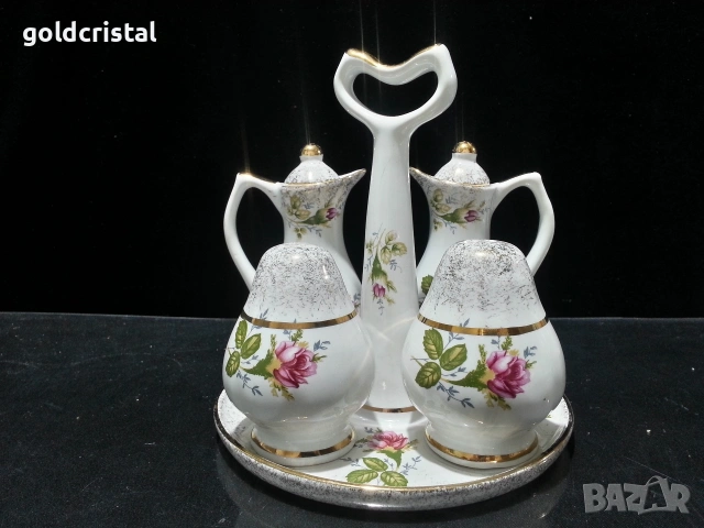 Стар полски порцелан комплект за подправки , снимка 2 - Антикварни и старинни предмети - 53068253