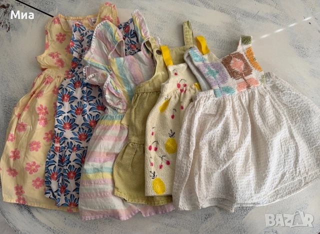 Роклички Zara, LC waikiki - 1,2 и 3-4 годинки