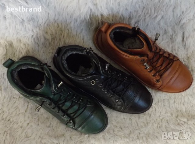 Боти, естествена кожа, три цвята, код 540/69, снимка 5 - Дамски боти - 42538851