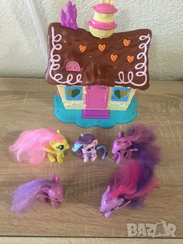 Понита от My little pony с къщичка, снимка 3 - Фигурки - 55931649
