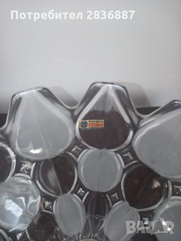 Красива кристална фруктиера/купа/ Бохемия, снимка 3 - Чинии - 31685831