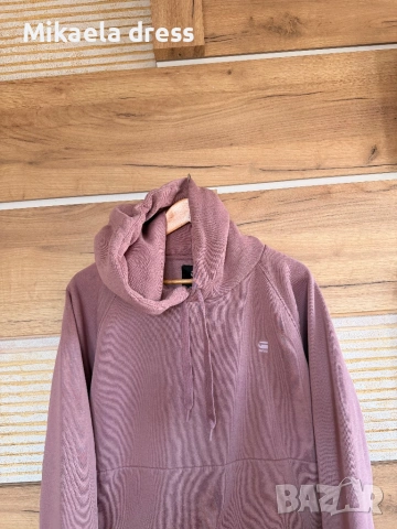 Страхотно ежедневно худи на G-Star в розов цвят. Идеално за спорт или разходка, снимка 2 - Суичъри - 53882186